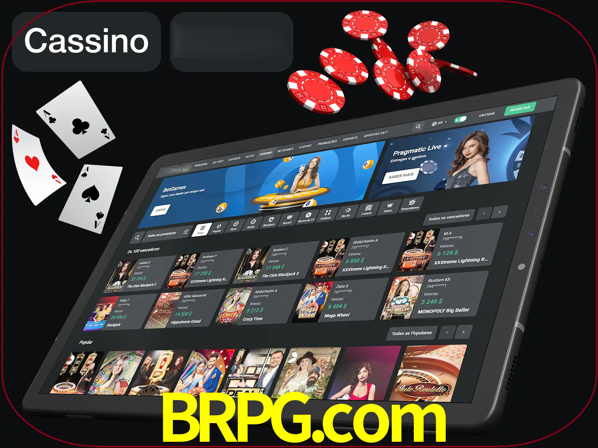 Jogue vários jogos de cassino em nosso cassino.